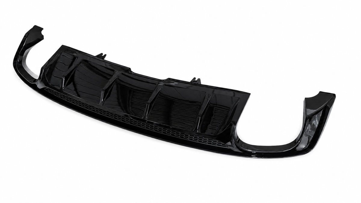 A5 - B9: Gloss Black S5 Style Rear Diffuser without Tips 16-19