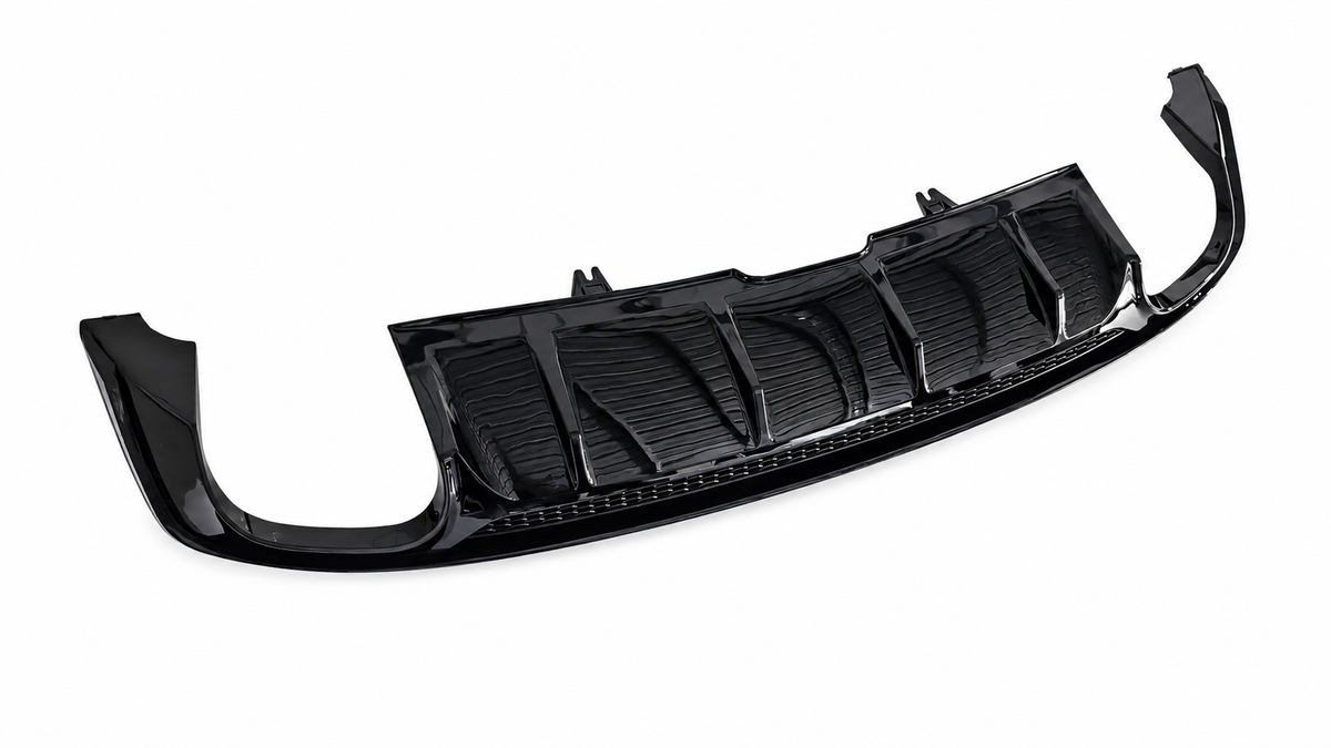A5 - B9: Gloss Black S5 Style Rear Diffuser without Tips 16-19