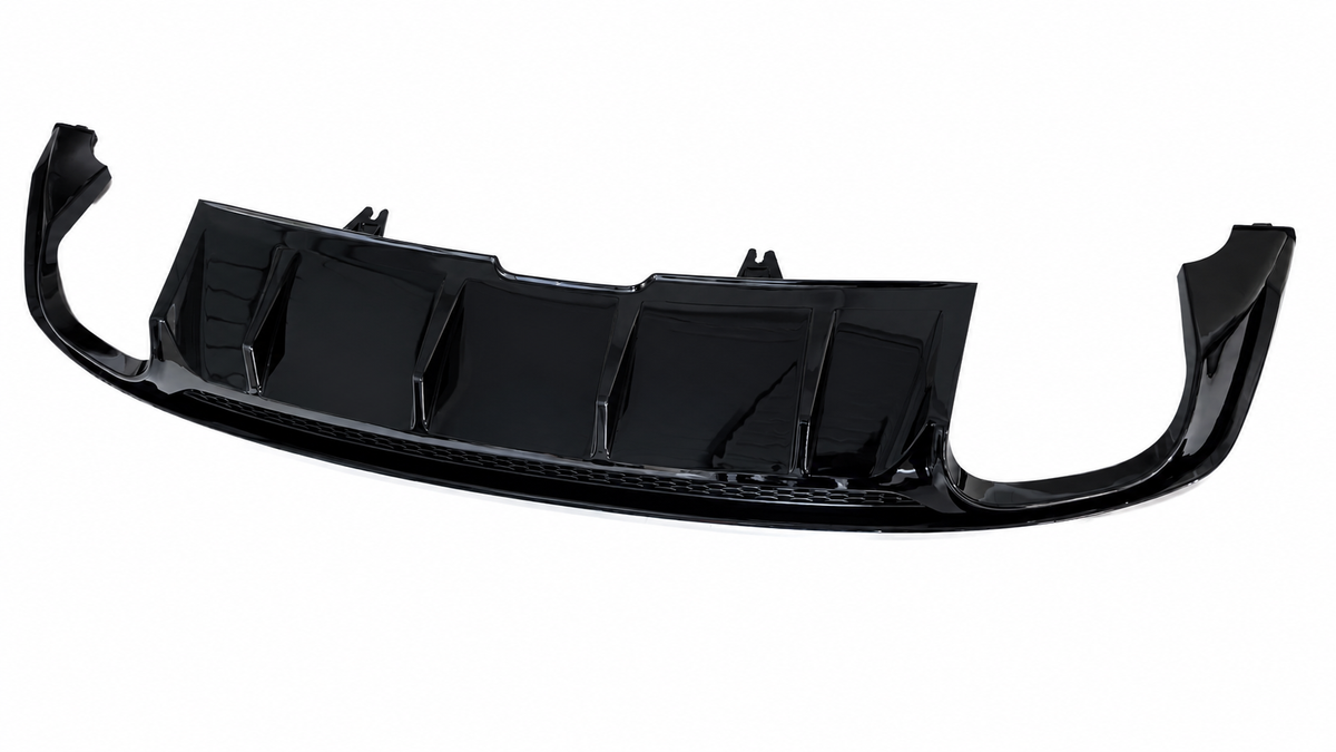 A5 - B9: Gloss Black S5 Style Rear Diffuser without Tips 16-19