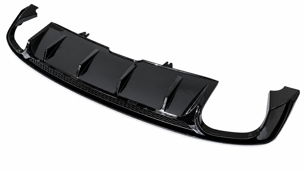 A5 - B9: Gloss Black S5 Style Rear Diffuser without Tips 16-19