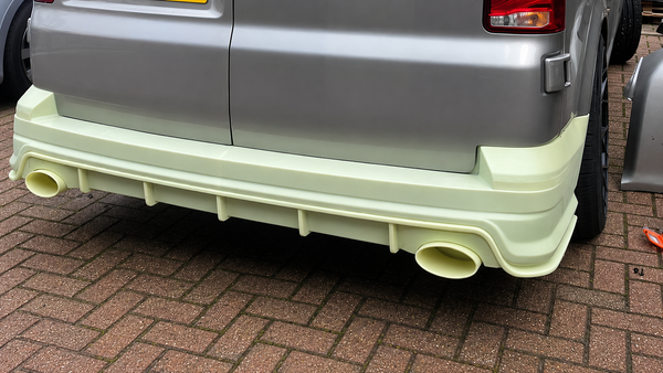 Transporter - T6: Primed Finish Rear Bumper & Diffuser 15-19