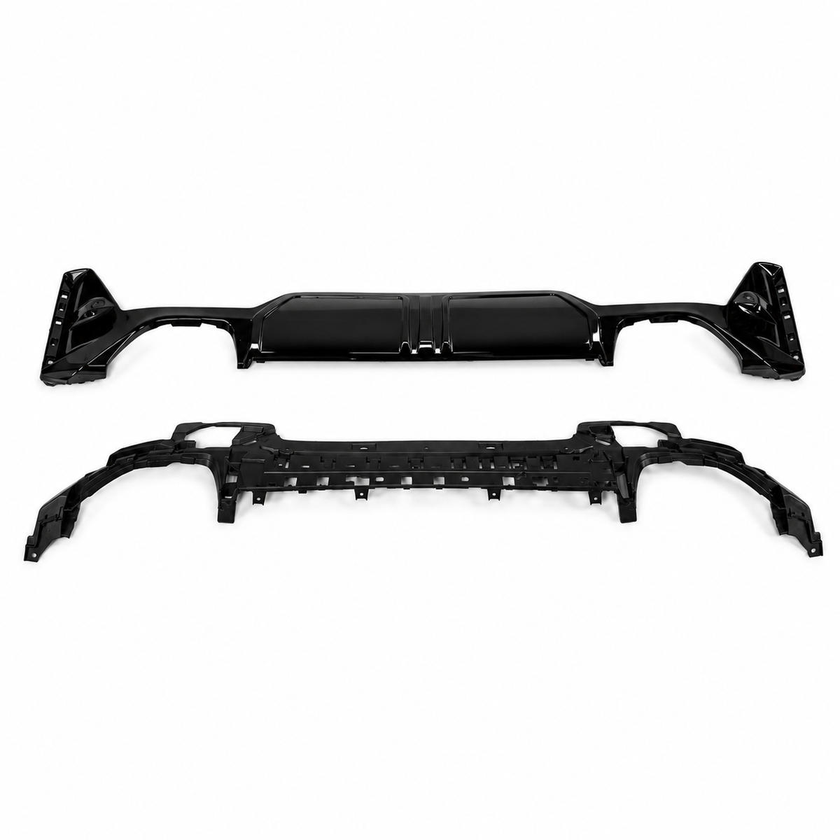 3 Series - G20 LCI: Gloss Black MP Style Rear Diffuser with Tips 22+