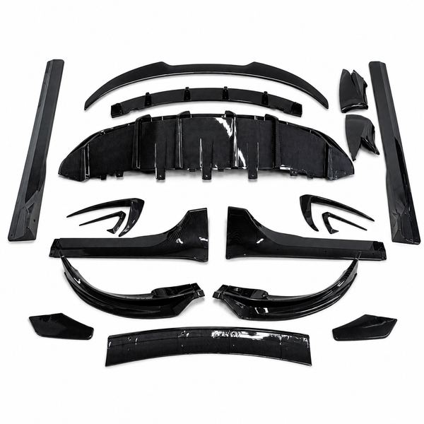 Tesla - Model Y Pre-Facelift: Carbon Fibre Look Body Kit 19-23