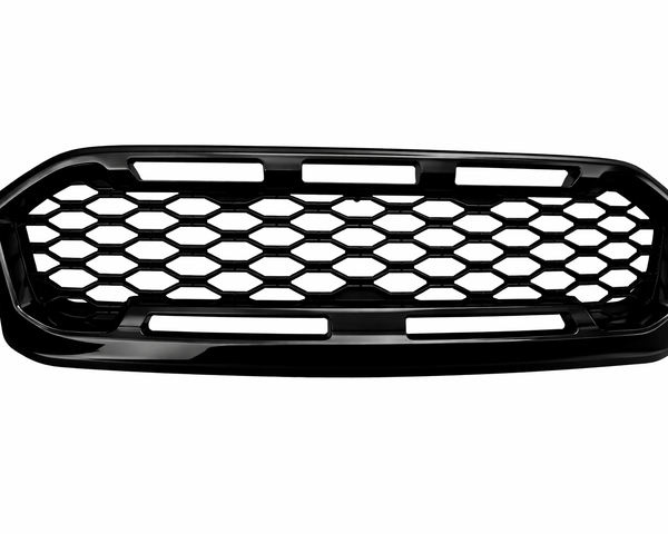 Ranger - T8 XL/XLT: Gloss Black Badgeless Grill 18-22