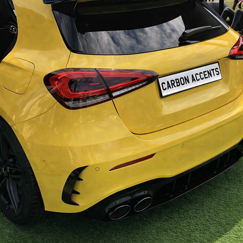 A Class - W177: Gloss Black Rear Canards 18+