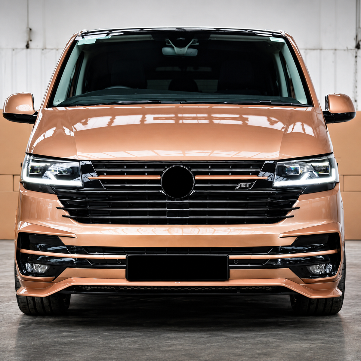 Transporter - T6.1: Gloss Black Front Splitter with Canards 19-24