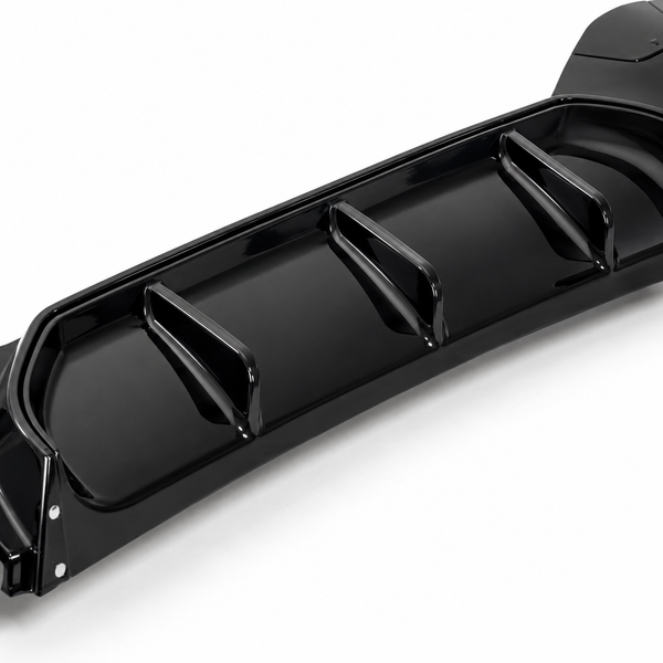 1 Series - F20/F21 Facelift LCI: Gloss Black Dual Exhaust Diffuser 15-19