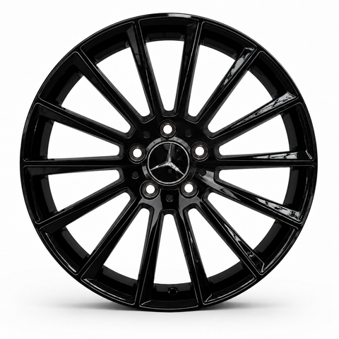 C Class - W205/C205/W206: 20" Gloss Black Turbine Style Alloy Wheels 14-22