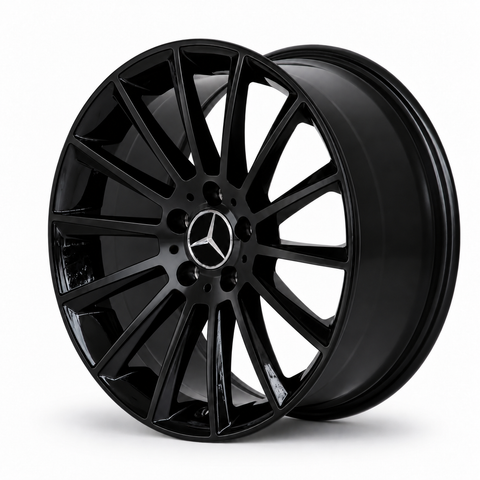 C Class - W205/C205/W206: 20" Gloss Black Turbine Style Alloy Wheels 14-22