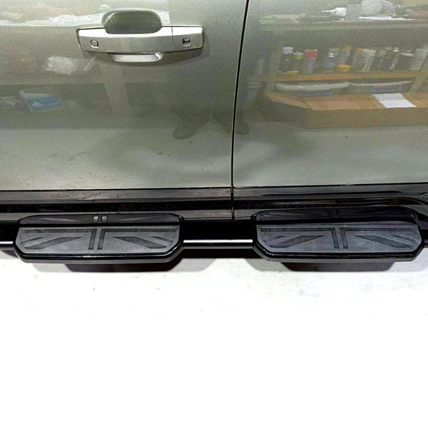 Defender 110 -  L663: Black UJ Style Side Steps 20+