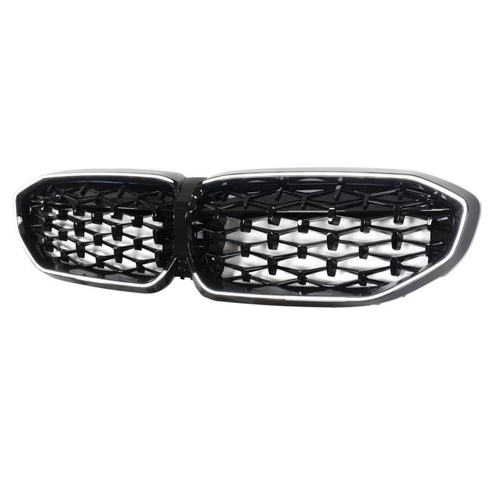 3 Series - G20 Pre-Facelift: Gloss Black Diamond LED Front Grill 19-22