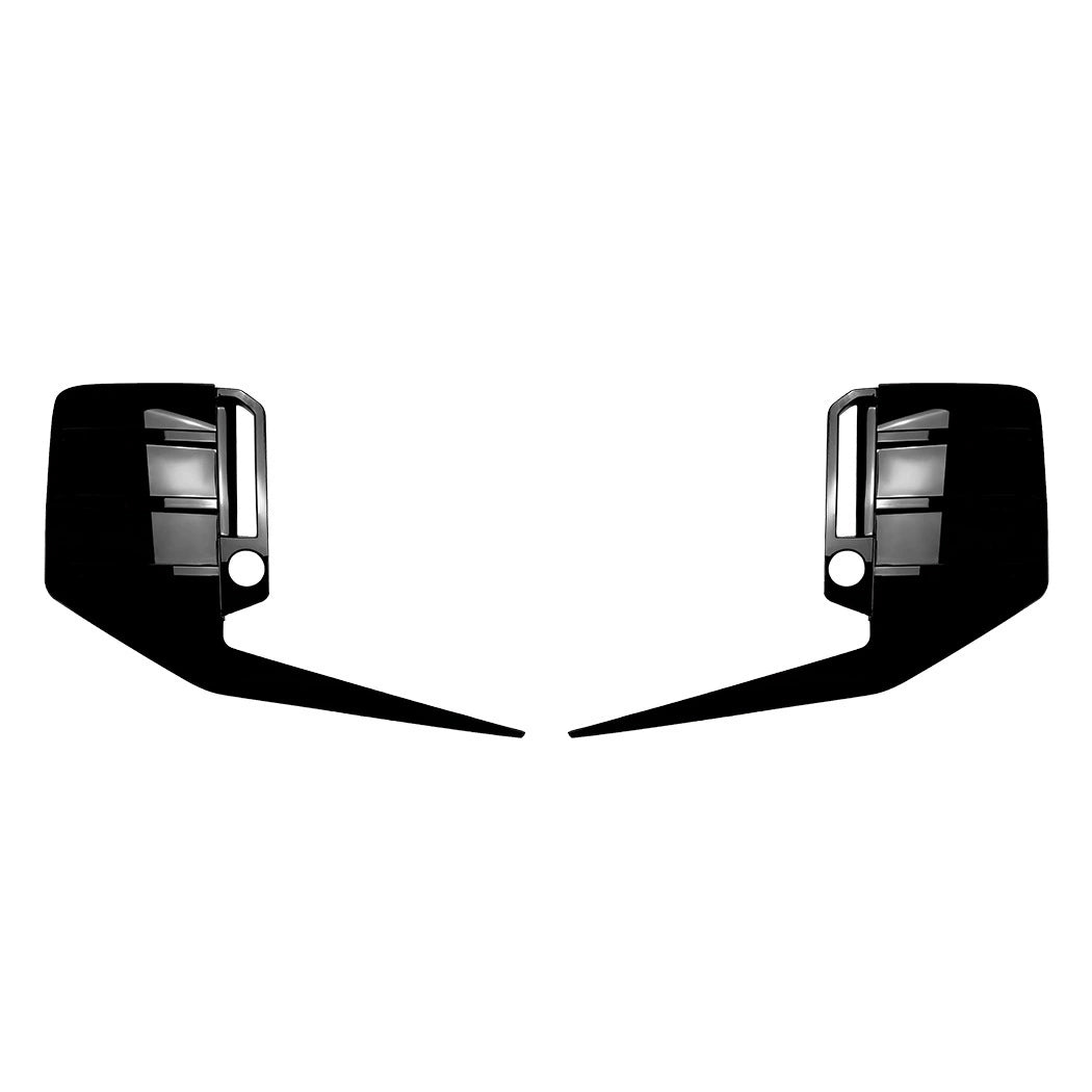 M2 - G87: Gloss Black V1 MP Rear Bumper Canards Fins 23+
