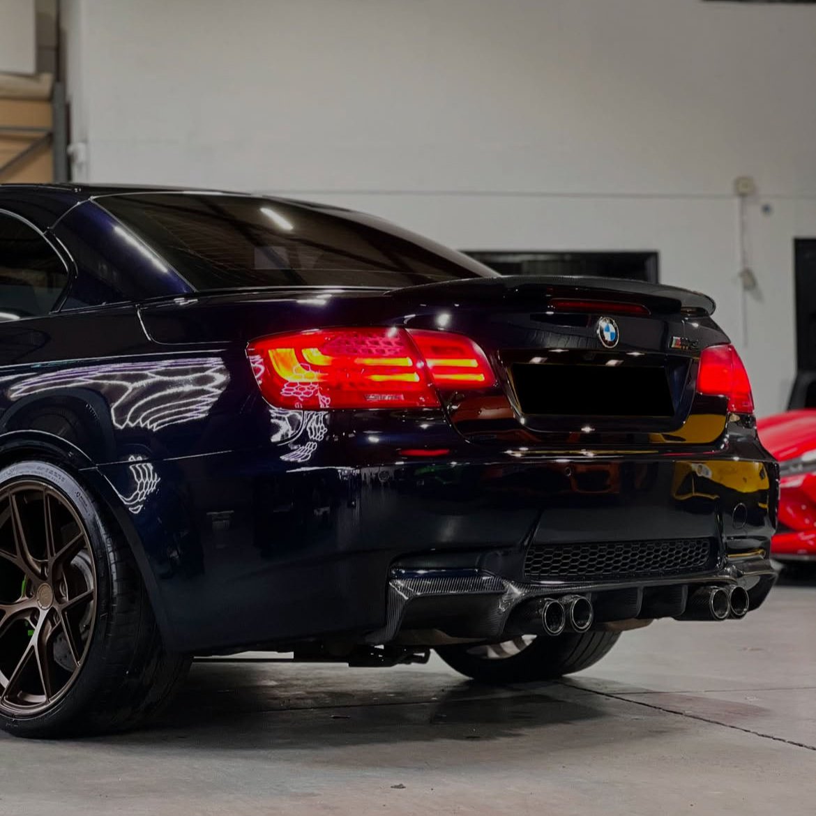 Gloss Black Aluminum Trunk Spoiler Wing For BMW E92 M3 Coupe – No Drilling, 3 Year Warranty