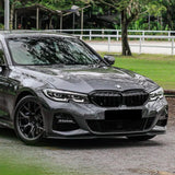 3 Series - G20 Pre-Facelift: Gloss Black Front Splitter 19-22