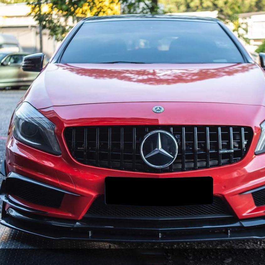 A Class - W176 Pre-Facelift: Gloss Black Panamericana GT Grill 13-15