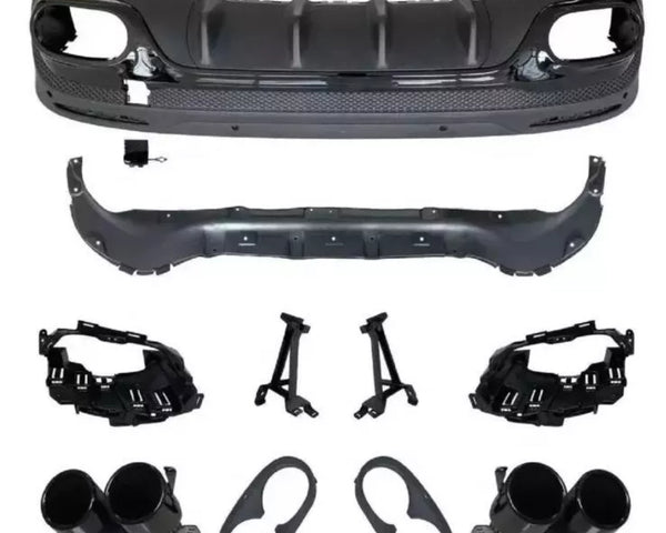 GLB - X247: Black Rear Diffuser AMG Style 19-23