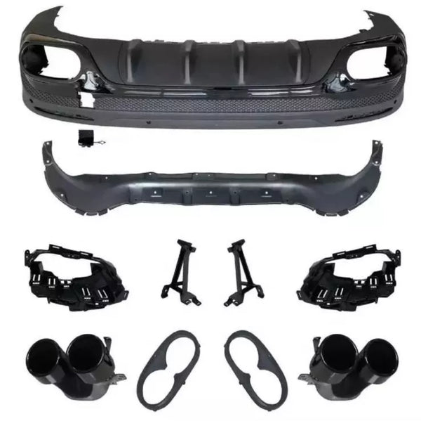 GLB - X247: Black Rear Diffuser AMG Style 19-23