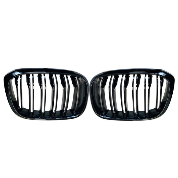 X4 - G02 Pre-Facelift: Gloss Black Grill Double Slat 18-21