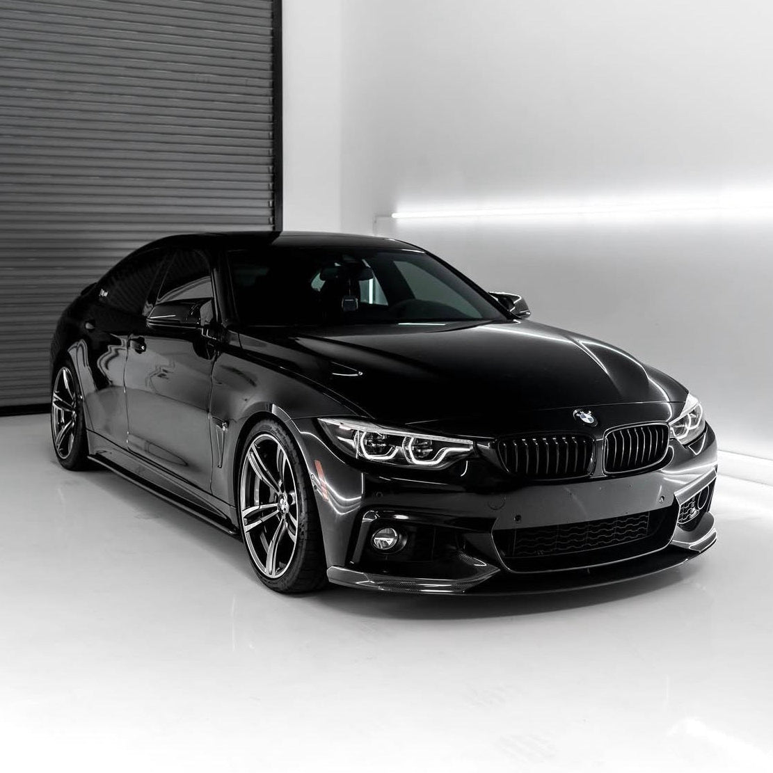 4 Series - F32/F33/F36: Gloss Black M Performance Splitter 14-20