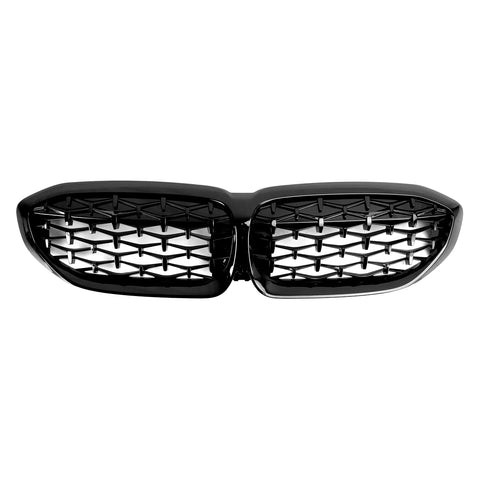 3 Series - G20/G21 Pre-Facelift: Gloss Black Diamond Style Grill 19-22