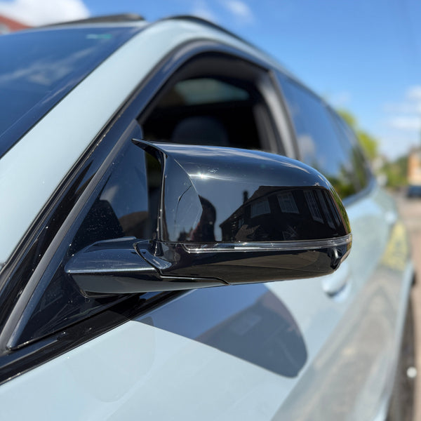 X4 - G02: Gloss Black M Style Wing Mirrors 18+