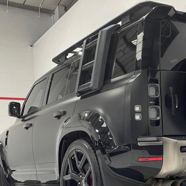 Defender 90/110 - L663: Black Deployable Side Ladder 20+