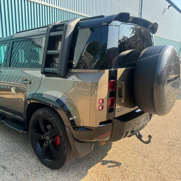 Defender 90/110 - L663: Black Deployable Side Ladder 20+