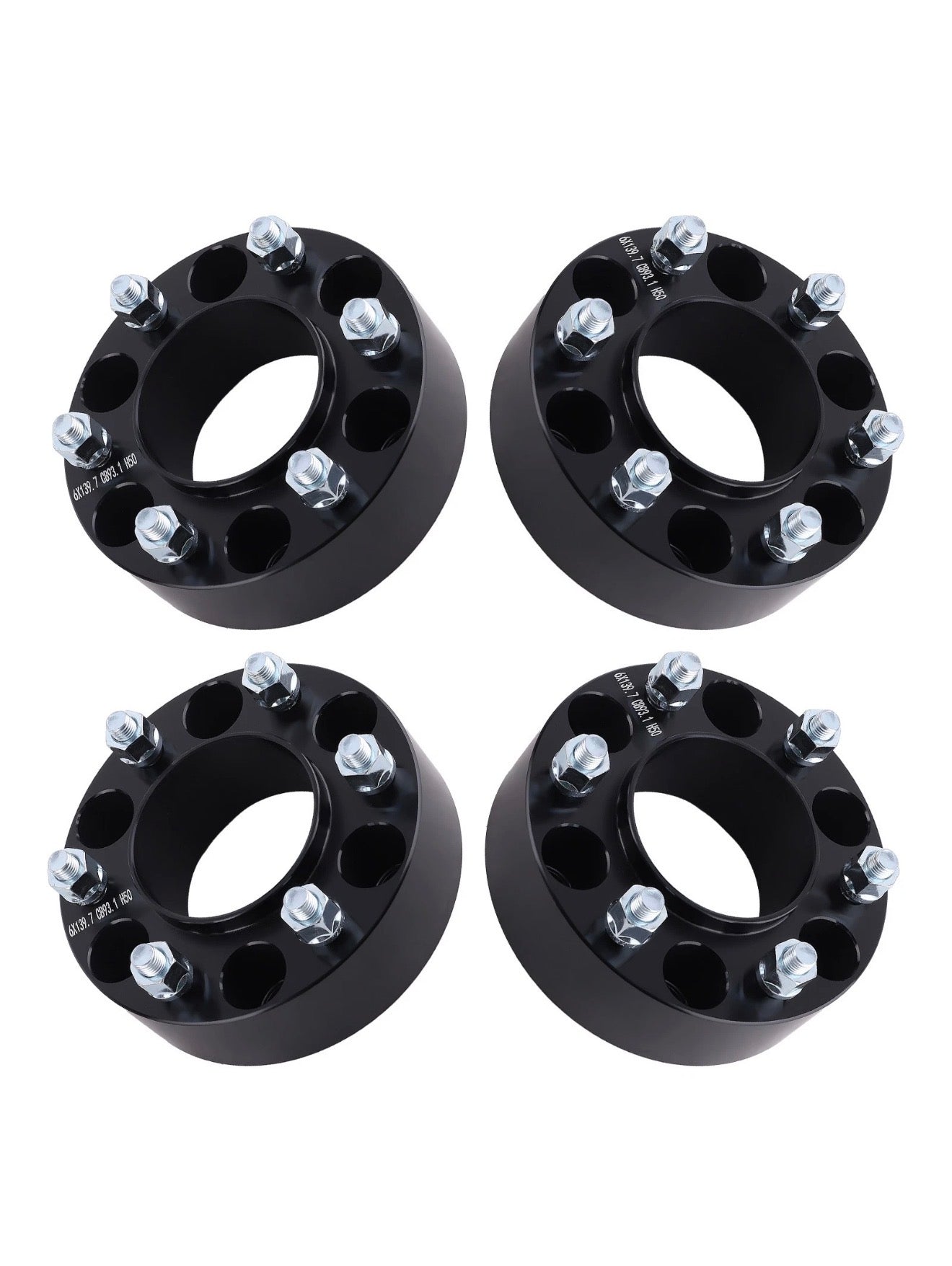X Class - X470: 50mm Black Wheel Spacers & Bolts 17-21