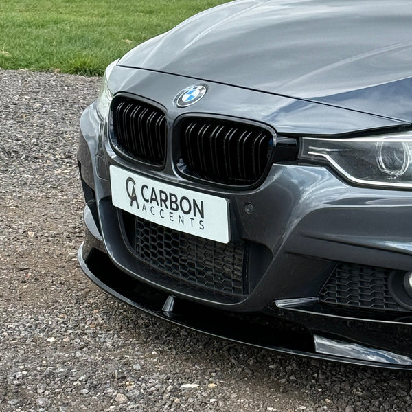 3 Series - F30/F31: Gloss Black M Performance Splitter 12-18