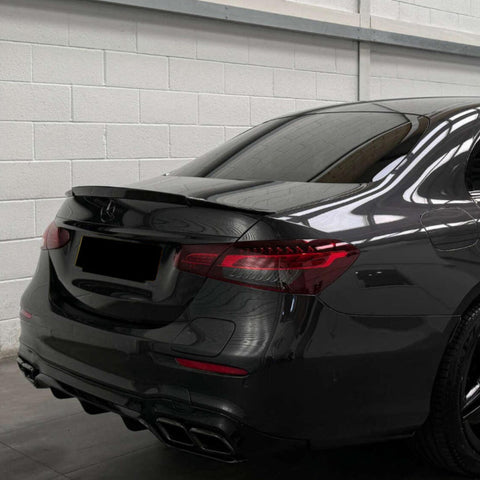 E Class - W213 Facelift: Gloss Black Spoiler AMG Style 21-23