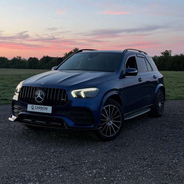GLE - W167 Pre-Facelift: Gloss Black Front Splitter 19-23