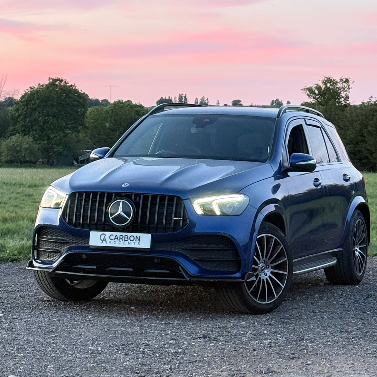 GLE - W167 Pre-Facelift: Gloss Black Panamericana GT Grill 19-23