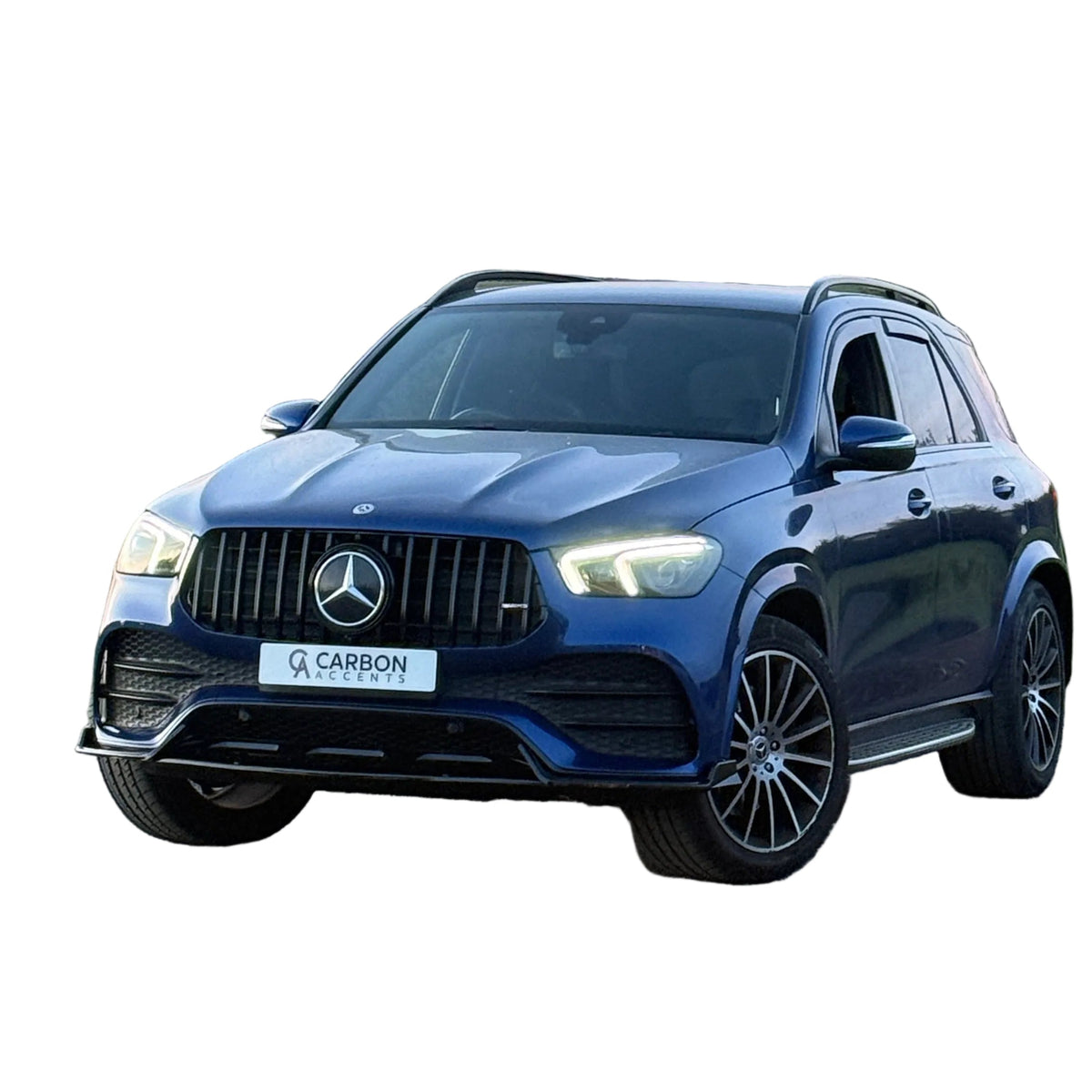 GLE - W167 Pre-Facelift: Gloss Black Front Splitter 19-23