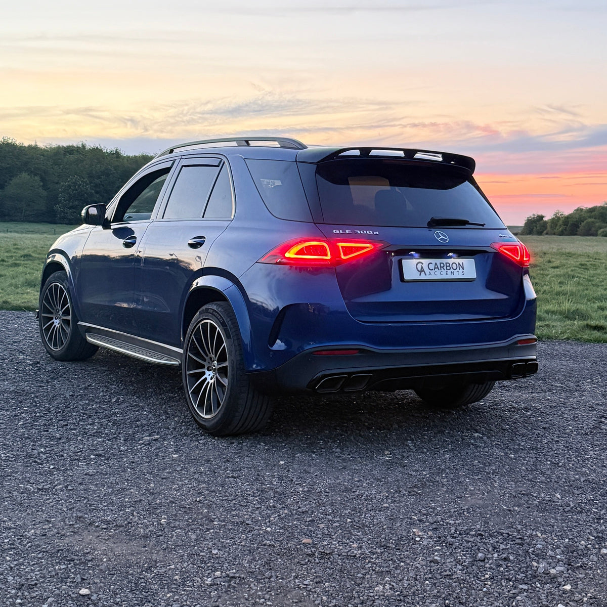 GLE - W167 Pre-Facelift: Gloss Black AMG Style Diffuser 19-23
