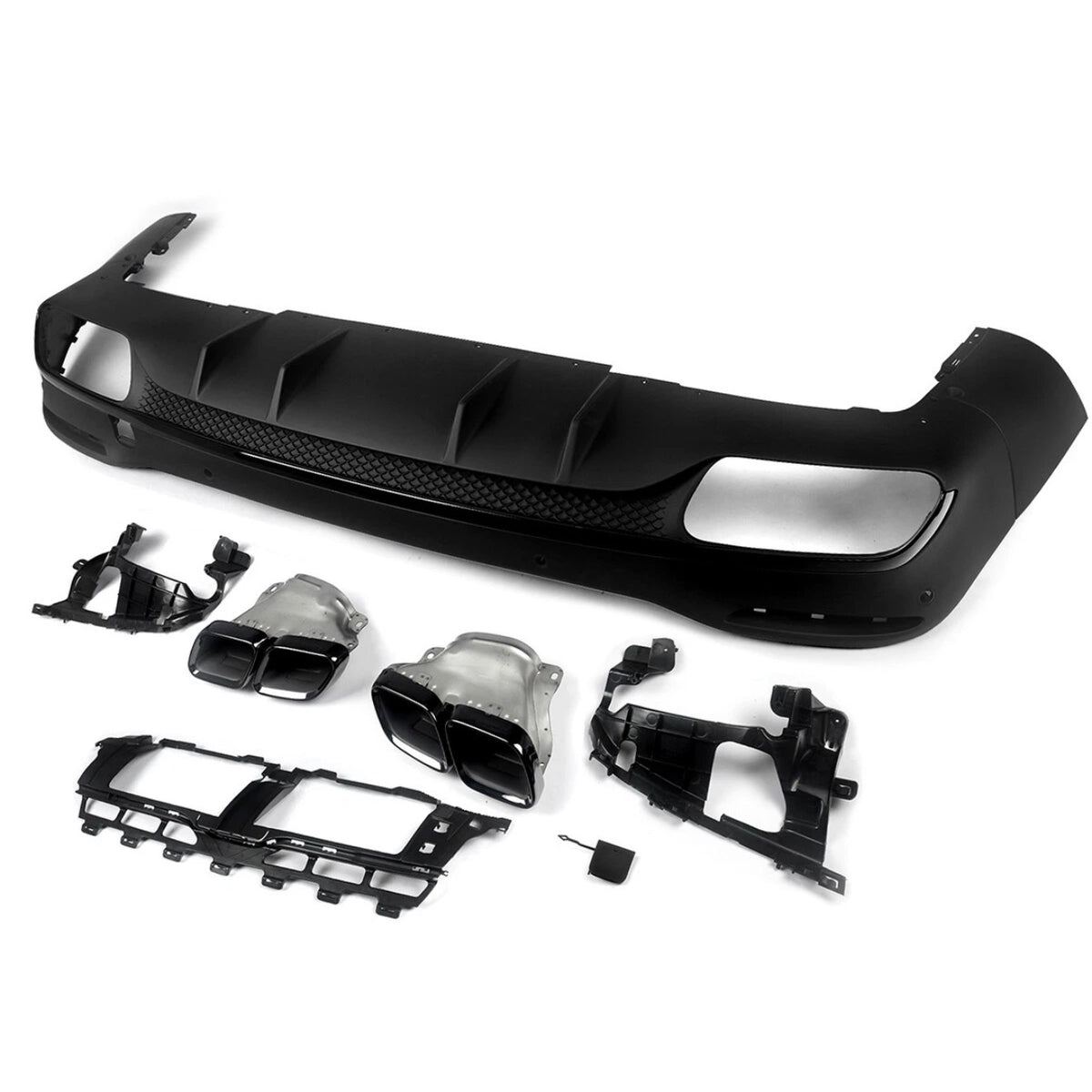 GLE - W167 Pre-Facelift: Gloss Black AMG Style Diffuser 19-23