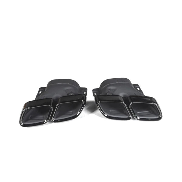 C Class - C205 Coupe: Gloss Black Rear Diffuser 14-21