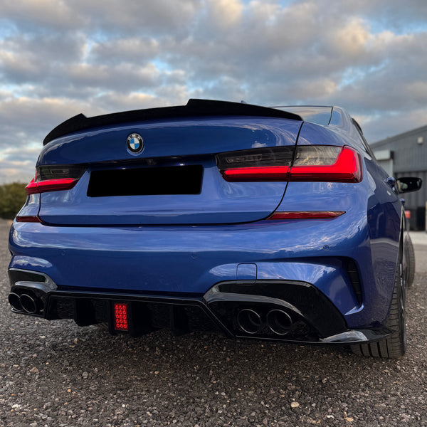 3 Series - G20 Pre-Facelift: Gloss Black M4 Style Spoiler 2019-2022
