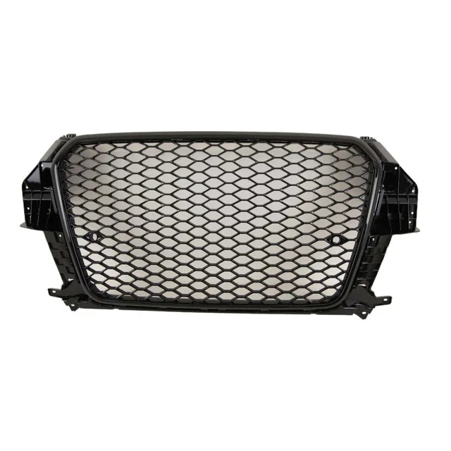 Q3 - 8U Pre-Facelift: Gloss Black Honeycomb Grill 11-15