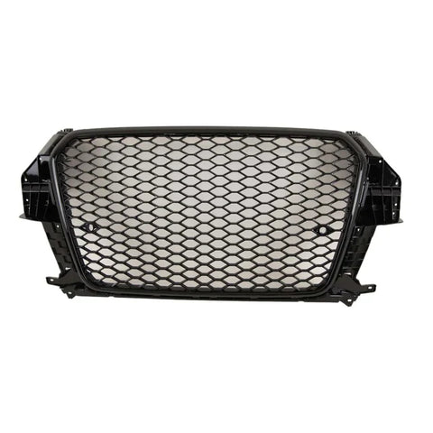 Q3 - 8U Pre-Facelift: Gloss Black Honeycomb Grill 11-15