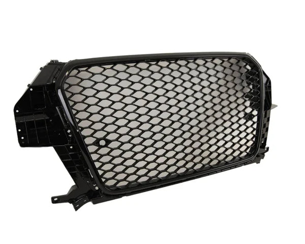 Q3 - 8U Pre-Facelift: Gloss Black Honeycomb Grill 11-15