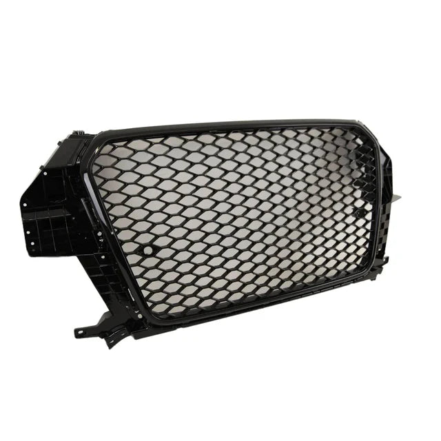 Q3 - 8U Pre-Facelift: Gloss Black Honeycomb Grill 11-15