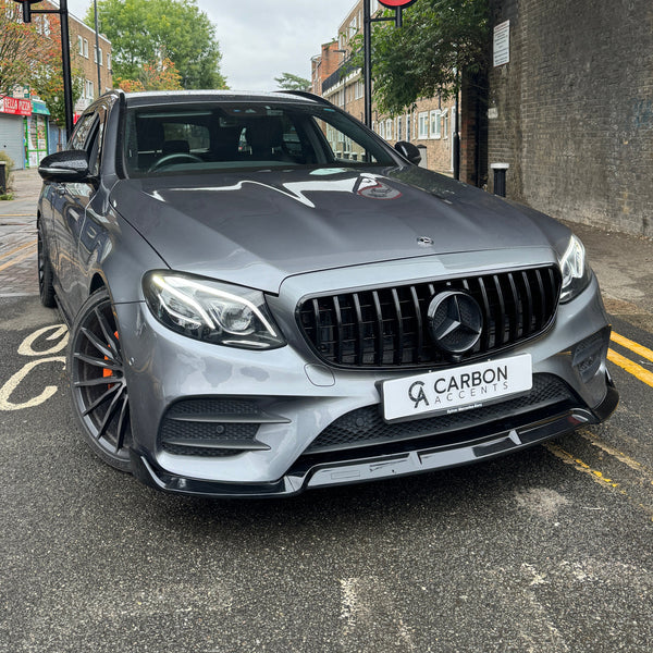 E Class - W213/C238: Gloss Black Front Splitter 2016-2020