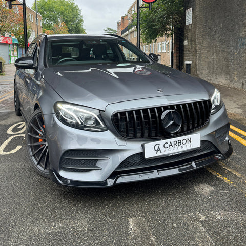 E Class - W213/C238: Gloss Black Front Splitter 2016-2020
