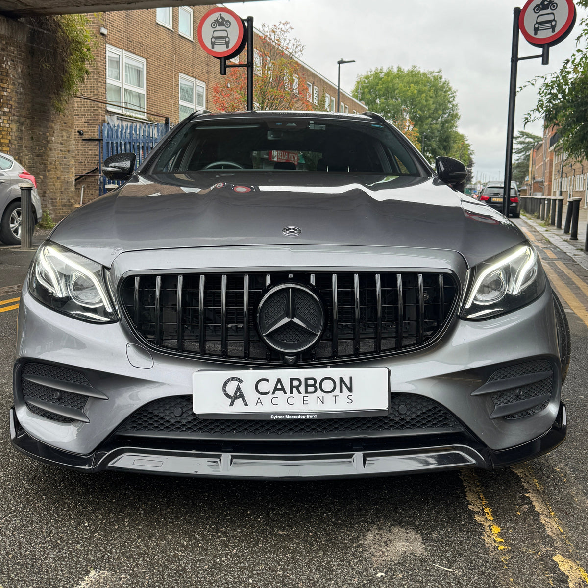 E Class - W213/C238: Gloss Black Front Splitter 2016-2020