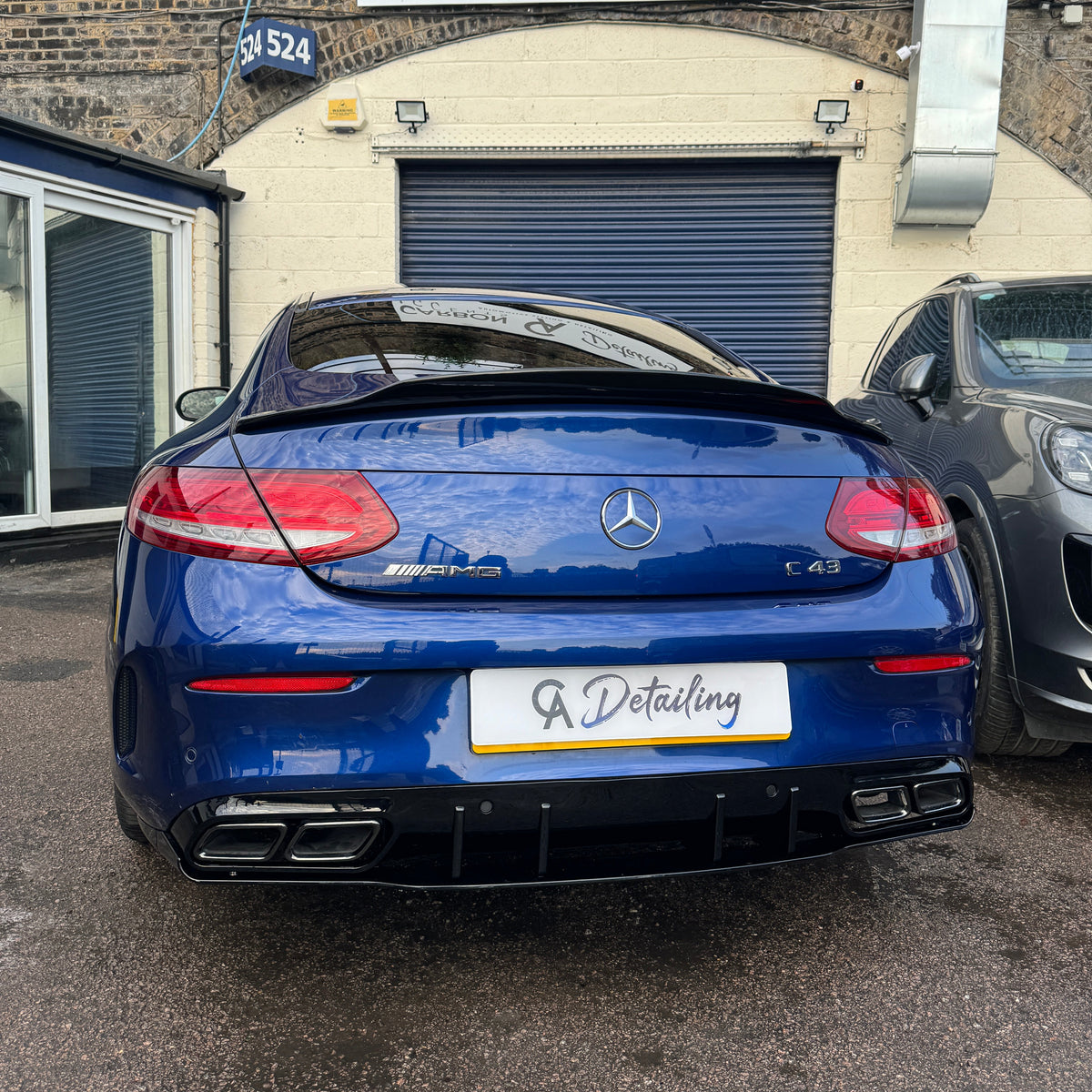 C Class - C205 Coupe: Gloss Black PSM Style Spoiler 14-21