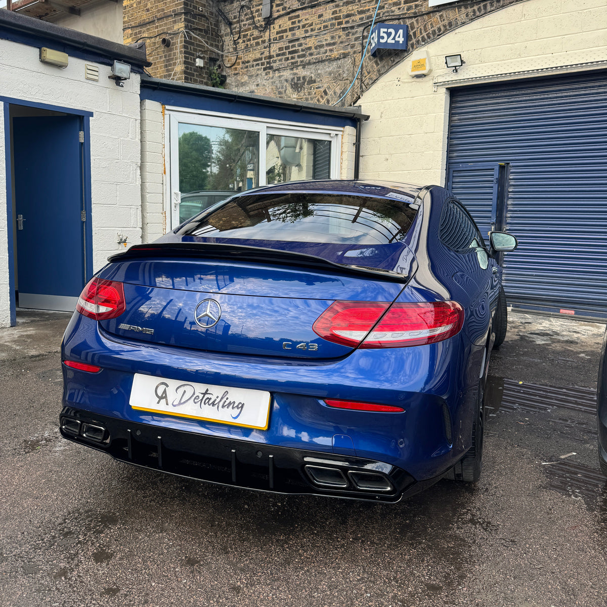 C Class - C205 Coupe: Gloss Black PSM Style Spoiler 14-21