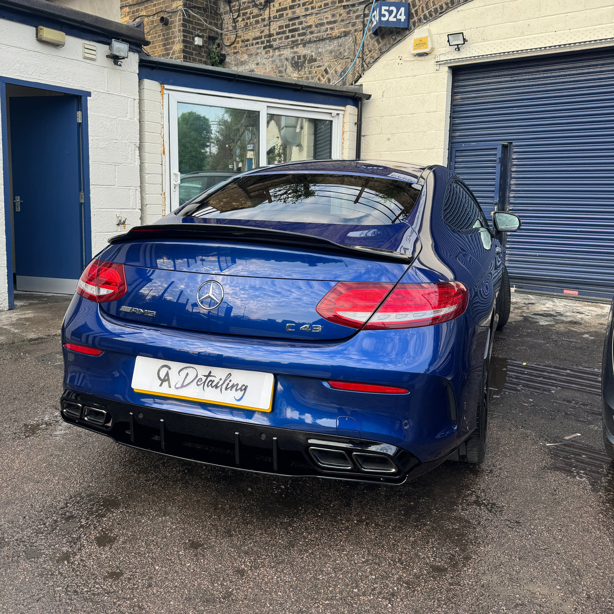 C Class - C205 Coupe: Gloss Black PSM Style Spoiler 14-21