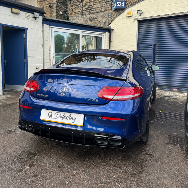 C Class - C205 Coupe: Gloss Black PSM Style Spoiler 14-21