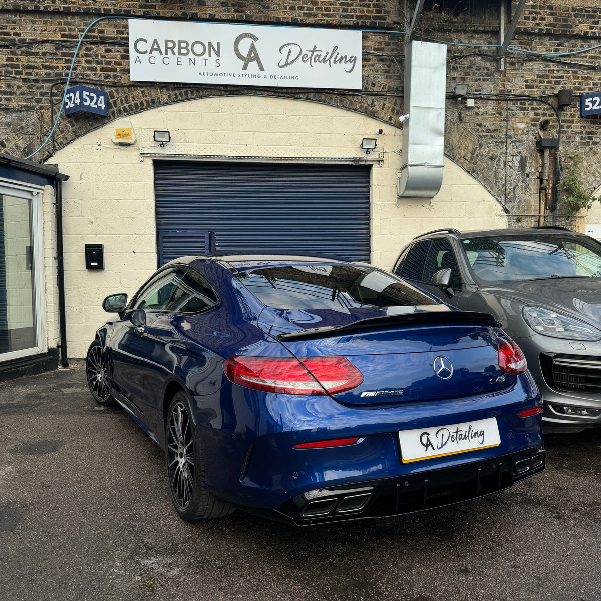 C Class - C205 Coupe: Gloss Black PSM Style Spoiler 14-21