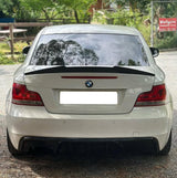 1 Series - E82 Coupe: Gloss Black V Style Spoiler 07-13